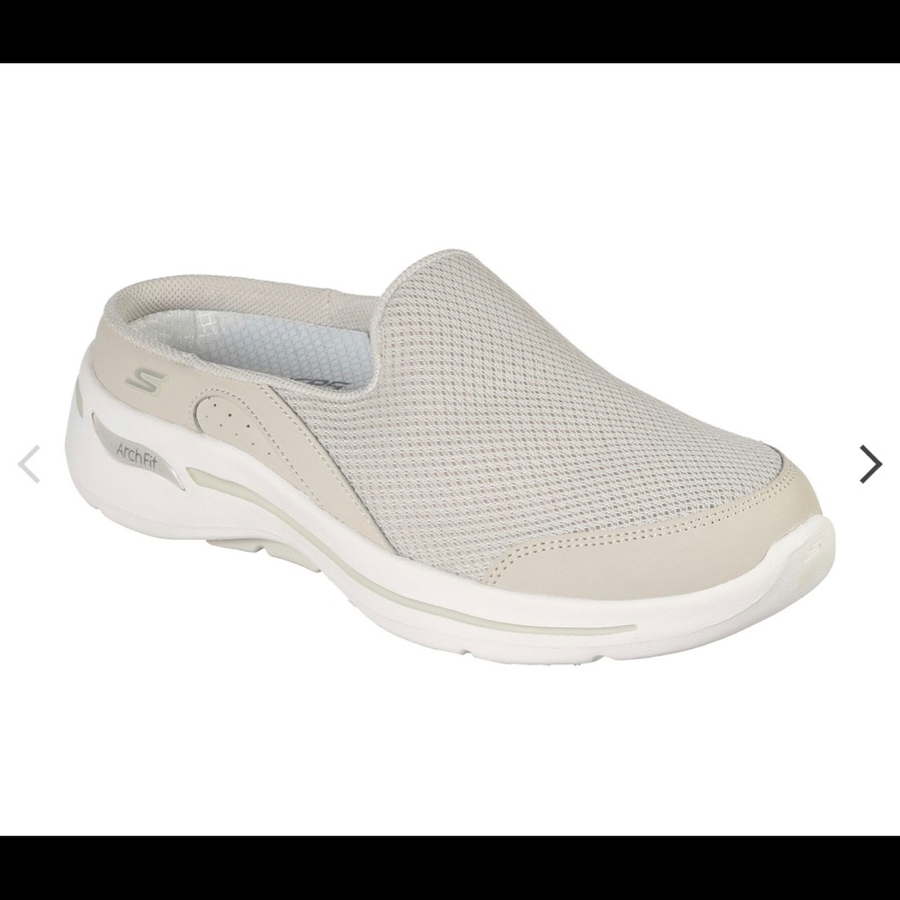 Skechers NEW Go Walk Arch Fit Seven Seas Mules Size 9 Fits Size 10 -Runs Large